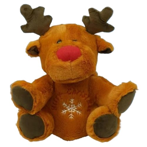 Peluche respiratoire renne au lit pour endormir un enfant stressé