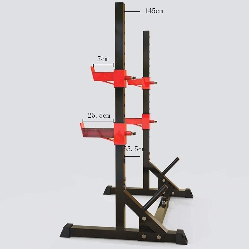 Multi-Function Barbell Rack Men's Fitness Barbell Rack Multifunctional Shelf Squat Rack Bench Press Squat Fitness Equipment Home Indoor Gym Strength Training Rack Squat Rack