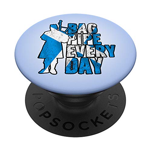El gaitero escocés Escocia: Gaita todos los días! PopSockets PopGrip: Agarre intercambiable para Teléfonos y Tabletas