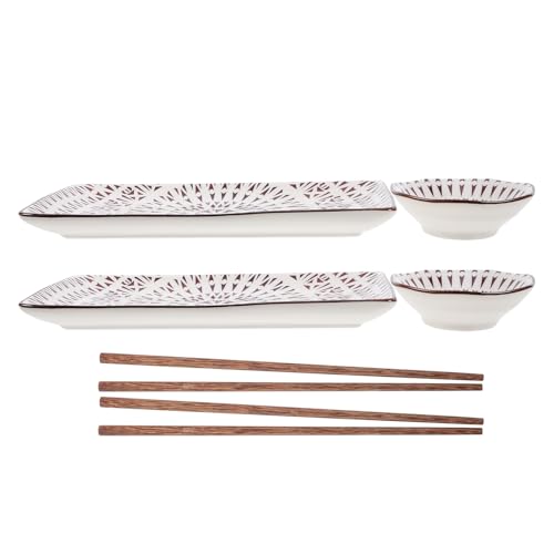 Juego de platos sushi japoneses FOMIYES cerámica 2 sets miniatura 1