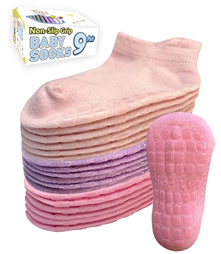 Simply Kids Chaussette Antiderapante Bebe (9 Paires) Chaussettes Antidérapantes Enfant Hiver 1 ans - 3 ans Bébé Garcon Fille