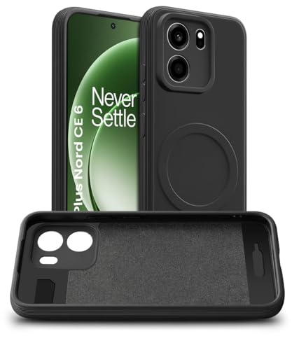 Image of WOW IMAGINE Back Case Cover for 1+ OnePlus Nord CE 6 5G | Soft Matte Silicone Case| Slim Fit & Shockproof | Camera Protection Bumper Cover (Black)