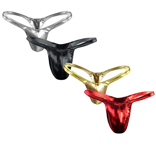 Mens Underwear Thong with Ball Pouch Lingerie Comfort Bulge Enhancement Jock Strap G Strings & Thongs for Men Classic