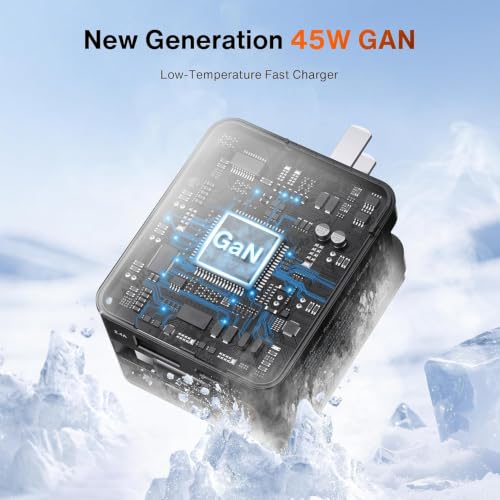 iVANKY 4-in-1 45W GaN Retractable Wall Charger w/ Dual Built-In USB-C Cables & 4-Port Charging - image 4