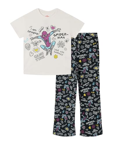 Marvel Spider-Man Big Girls' Charcoal 10-12