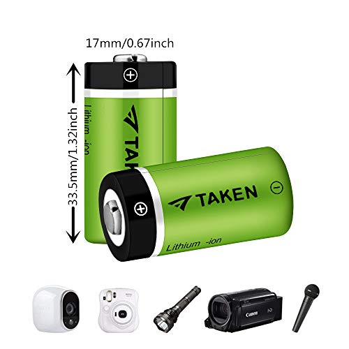 Taken Cr123A Lithium Batteries For Arlo 24 Pack 3.7V 800Mah Recharged Battery With 8-Ports Charger For Arlo Cameras (Vmc3030/Vmk3200/Vms3330/3430/3530), Flashlight, Microphone #TOP3