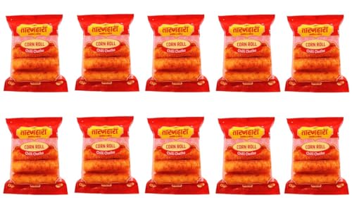 Image of Corn Roll Thai Chilli (10 Pack of 90g) Spicy Pola Snacks Free Cheese ball Packet inside | Corn Puff Corn Balls | Spicy Pola Snack for Anytime Snacking Snacks Combo