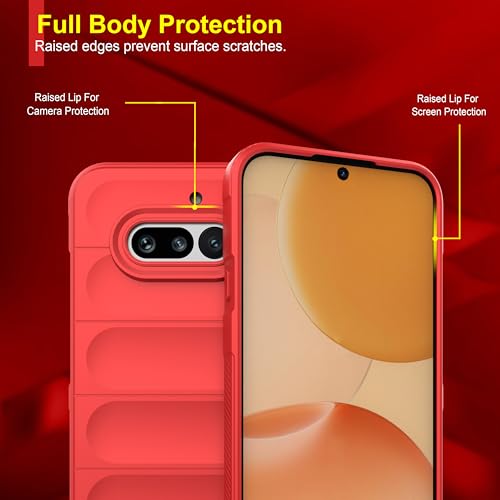 Image of Zapcase Back Case Cover for Nothing Phone (4a) | Compatible for Nothing Phone (4a) Back Cover | Liquid Silicon Magic Case with Camera Protection | Red