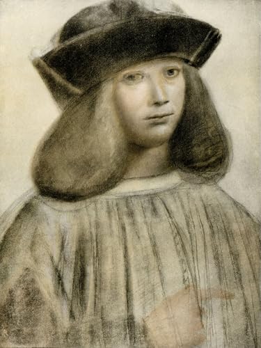 Tableau portrait d'homme Antonio Boltraffio impression toile 60x90cm