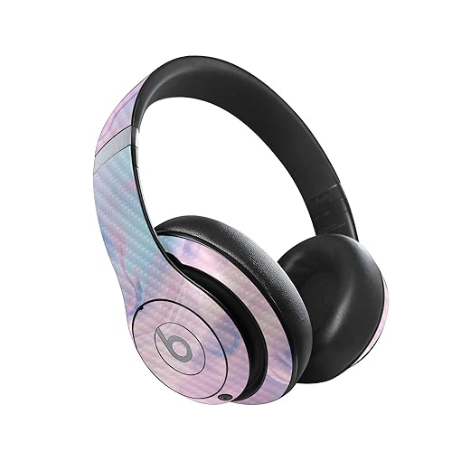 Image of MightySkins Carbon Fiber Skin Compatible with Beats Studio Pro - Pastel Wave | Protective, Durable Textured Carbon Fiber Finish | Easy to Apply