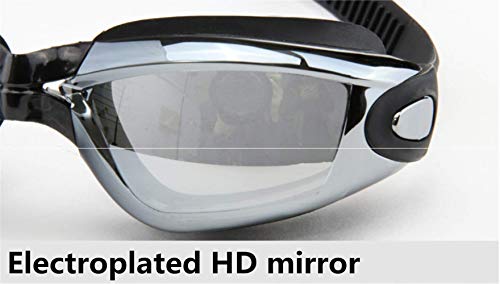Gafas de natación para hombres y mujeres con tapones y UV 7