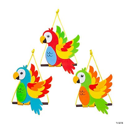 Tropical Parrot Craft Kit | Makes 12 |
