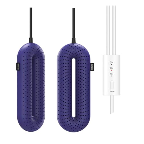 Raksonic シューズドライヤー くつ乾燥機 靴乾燥機 電気靴乾燥機 多機能乾燥機 イマー設定機能付き 3段階定時 足ドライヤー 靴 手袋 帽子 ソックス スキーブーツの乾燥機 ドライヤー 多孔質放熱 除菌 脱臭 除湿 全季節対応