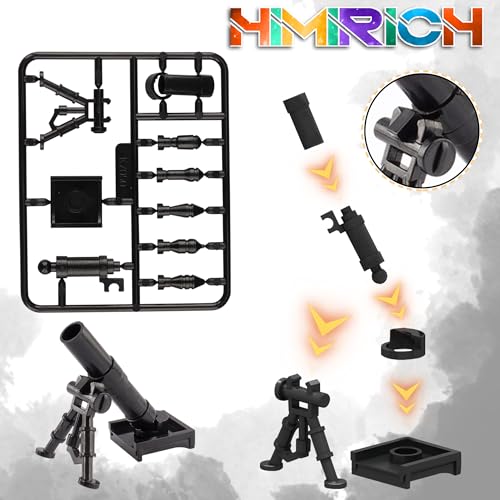 HIMIRICH Military Weapons Pack 41 Pcs German Accessories Kits Toys, Army Equipment Gear WW2 Guns for Boys 6+, Compatible with Mini Figure of Major Brand