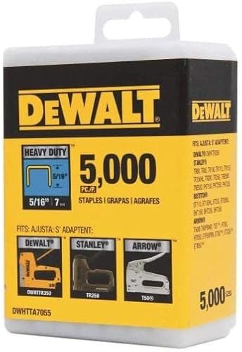 Miniatura 3 de DEWALT DWHTTA7055 - Grapas de corona estrecha resistentes de 516 pulgadas