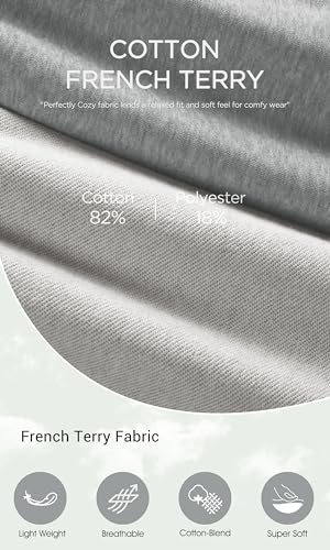 Image of ODODOS Women's Sweat Shorts with Pockets Cotton French Terry Drawstring Summer Workout Casual Lounge Shorts