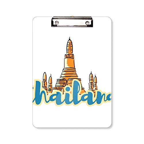 Presse-papiers A4 Wat Haw Pha Kaew porte-bloc rigide illustration