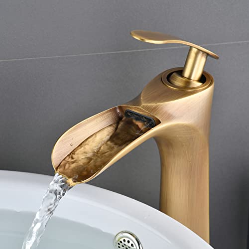 Mixer Single Lever Basin Sink Hot Cold Water Tap Brass Bath Retro Water Saving Bathroom Washbasin Taps - View #14