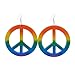 Generic Retro-Ohrringe Vintage Hippie Regenbogen Krawatte Ohrringe Anhänger Ohrringe Ohrringe Ohrringe Ohrringe Stil Hippie Ohrringe Schmuck Set Damen (AS Shown, One Size)