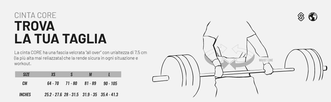 STAMINA FITNESS Core Ceinture Adulte Unisexe, Gris, M