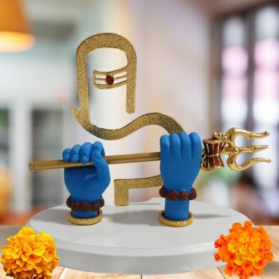 SURPRISE GIFTING HUB Shiv ji Divine Hands with Trishul Showpiece - Perfect for Home & Office Décor | Best Warming Gift