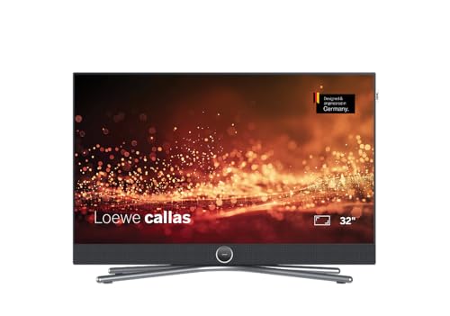 LOEWE Callas 32 Fernseher, 32 Zoll, Entwickelt in Deutschland, LED Display, HDR10, Dolby Atmos, Smart TV, Full HD, Integrierte Soundbar, USB und HDMI