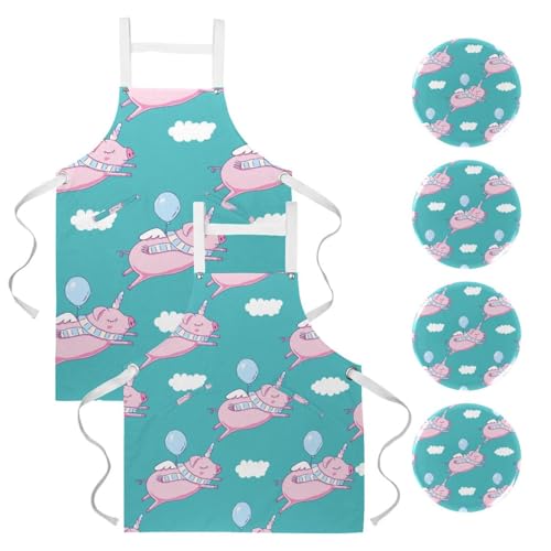 Lot de tablier de cuisine restaurant et tablier de serveuse pour bistrot et bar