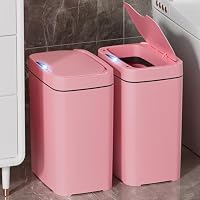 2-Pack 2.7 Gal Smart Bathroom Trash Cans with Lids