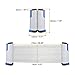 PATIKIL Retractable Ping Pong Net for Any Table, 2 Pack Portable 6 Feet Table Tennis Net and Post Equipment Up to 2 inch for Family Game, Grey Blue