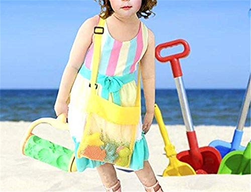 COTDINFORCA 5-PCS Colorful Mesh Beach Bags
