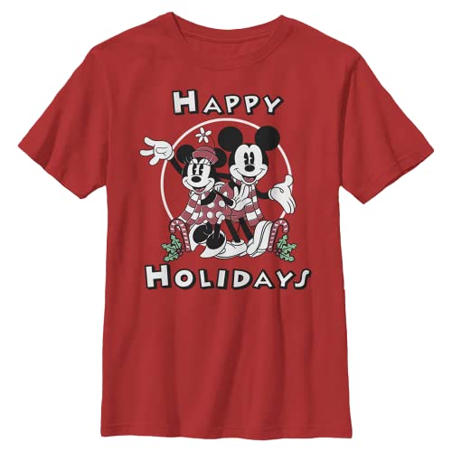 T-shirt Mickey et Minnie rouge XL idéal pour les vacances en famille
