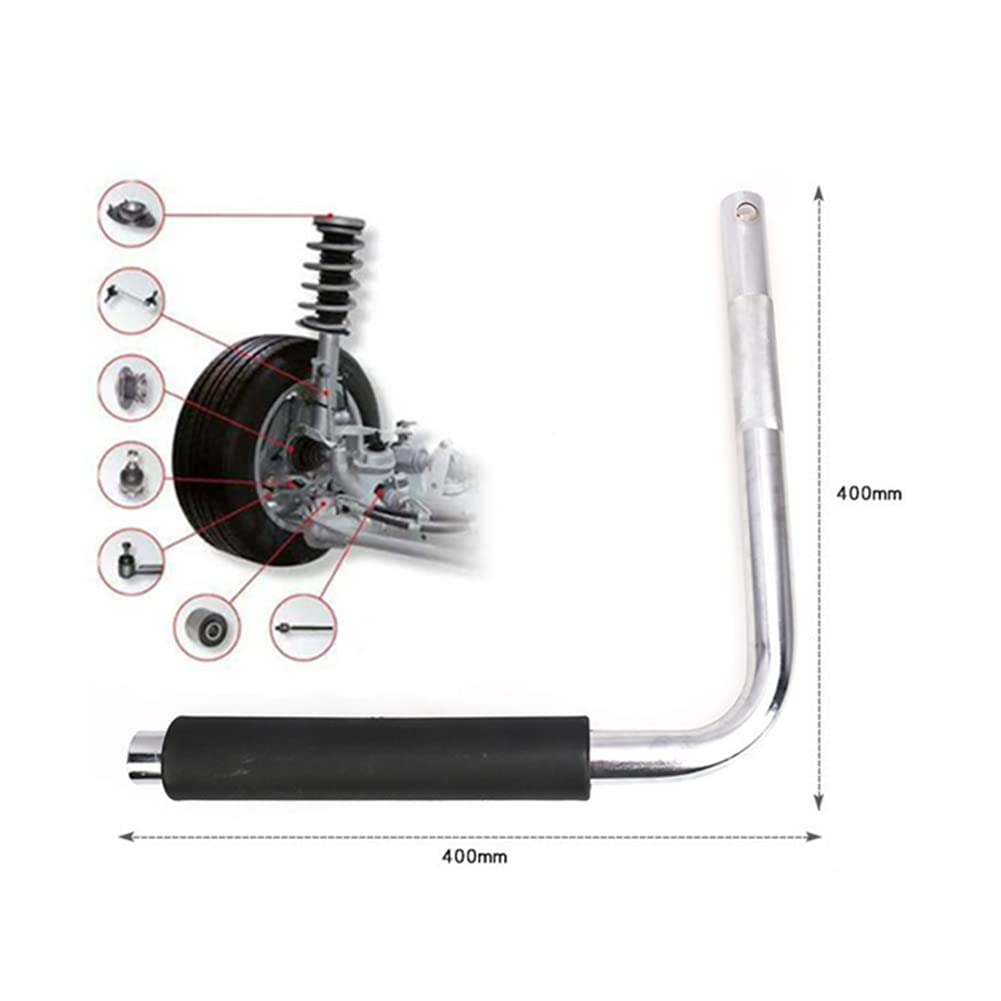 SEADEAR Automobile Chassis Inspection Tool,90 Degree Abnormal Sound Inspection Tools Detection Gap Inspection Tool Car Swing Arm Ball Joint Axle Repair Bar