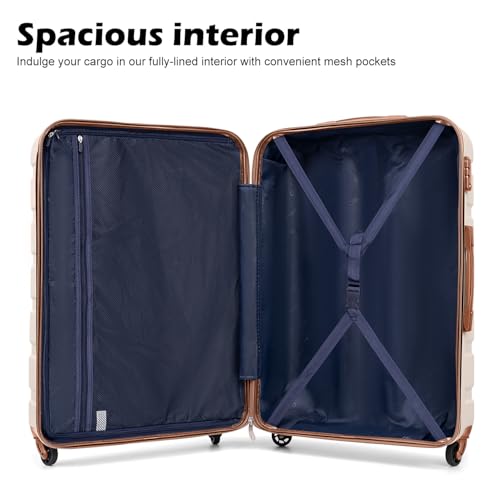 Coolife 3 Piece Luggage Set