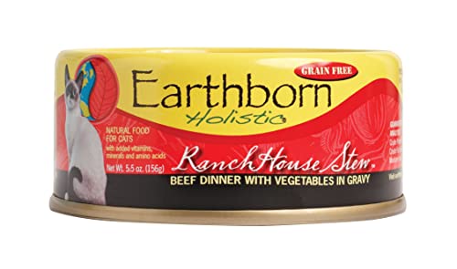 Earthborn Holistic Ranchhouse Stew Grain-Free Moist Cat Food, 5.5 Ounce Can( Pack Of 24 ) #TOP29