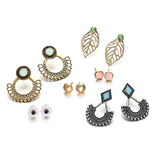 Elegant Plated Necklace and Earrings Combo Set