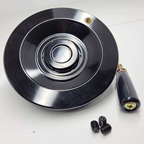 Od 5.5″ Ultimate Handwheel 1/2″ Bore Hole Crank Handle Most Machine Wood Lathe Mill Table Saw Tailstock Drill Press Revolving Replacment Part Shaft Vise Adjustment Core Tilt Height Adjustable Control #TOP3