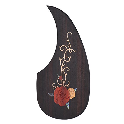Festnight Garde Pickguard guitare en bois Pick pour 40 41 guitares acoustiques en bois ébène avec motif de fleurs… - Les Beatles, Paul McCartney, John Lennon, RIngo Starr, George Harrison Festnight Garde Pickguard guitare en bois Pick pour 40 41 guitares acoustiques en bois ébène avec motif de fleurs…