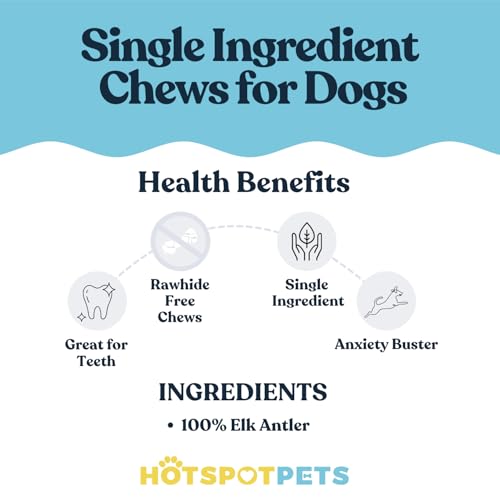 Small Premium Split Elk Antlers for Dogs - 4\'\'-5\'\' Inch Long Dog Chews (3 Pack) Naturally Shed Antler Bone for Small Breed Aggressive Chewers - Made In USA -Odorless- Promotes Dental Hygiene (3 Pack)