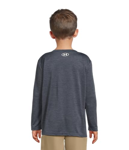 Image of Under Armour Boys' Long Sleeve Logo Graphic T-Shirt, Lightweight & Breathable, Relaxed Fit