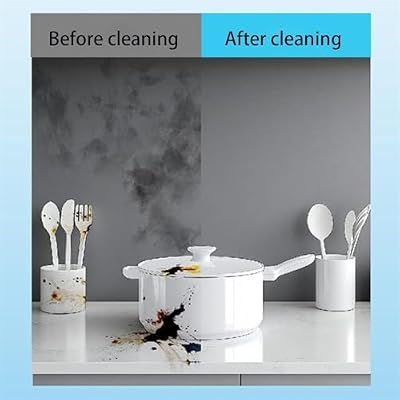 Multi-purpose Rinse-Free Cleaning Cream, Heavy-Duty Kitchen Degreaser Foam Cleaner, All-Purpose Household Cleaners for Kitchen, Bathroom, Furniture, Stainless Steel (Blue)