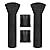 OutdoorLines Waterproof Outdoor Patio Heater Covers with Zipper and Storage Bag, Dust-proof UV-Resistant Windproof Propane Heavy Duty Heater Cover for Standing Heater, 2 Packs-89Hx33Dx19B inch Black