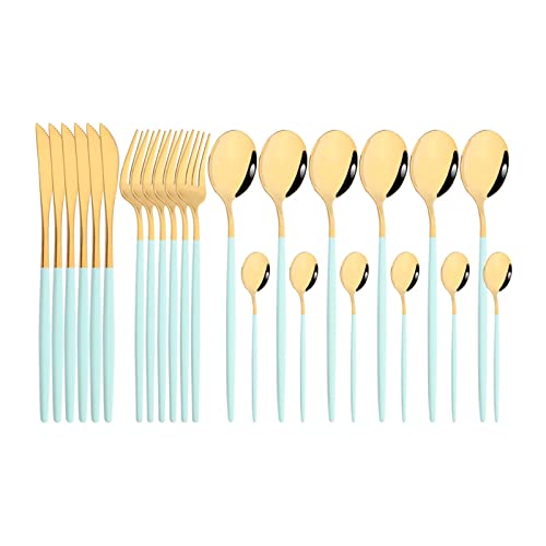 Set Cubiertos Cocina 24 Piezas Acero Inoxidable
