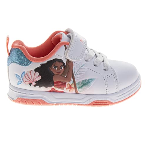 Disney Princess Moana Shoes for Girls Fashion Casual Strap Pua HeiHei School Sneakers for Toddler to Little Girls2