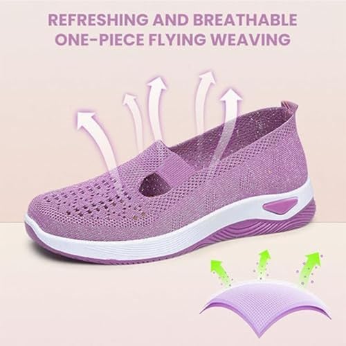 2024 New Orthopedic Shoes for Women, Women's Woven Breathable Soft Sole Shoes4