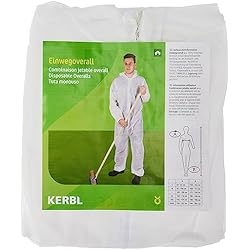 Mono De Trabajo Blanco Kerbl 3408 - Mono desechable de Polipropileno Blanco tamaño XL
