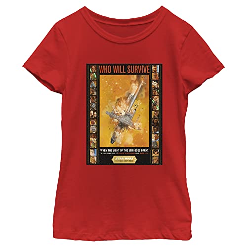 T-shirt Star Wars High Republic Disaster rouge idéal pour les journées d'école et loisirs