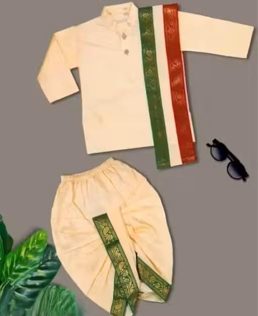 Image of Baby Boys Cotton blend dress for summer season and all seasons ||South Indian 11