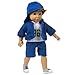 Vêtements pour poupées, YUYOUG 4PC Doll Sports Survêtement Vêtements de Nuit for 18inch American Girl Our Generation Dolls Set (Blue)