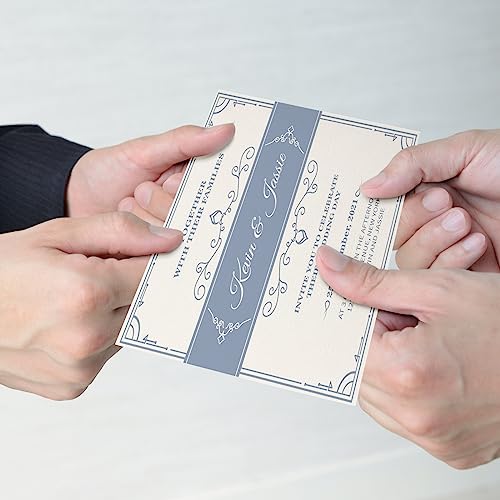 Cartulina de lino de 5 x 7 pulgadas Geosar de 250 g/m² para tarjetas de índice y notas en blanco 6