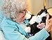 Joy for All Robotic Reclining Black & White Tuxedo Cat - Stuffed Animal Therapy for People with Memory Loss from Aging and Caregivers